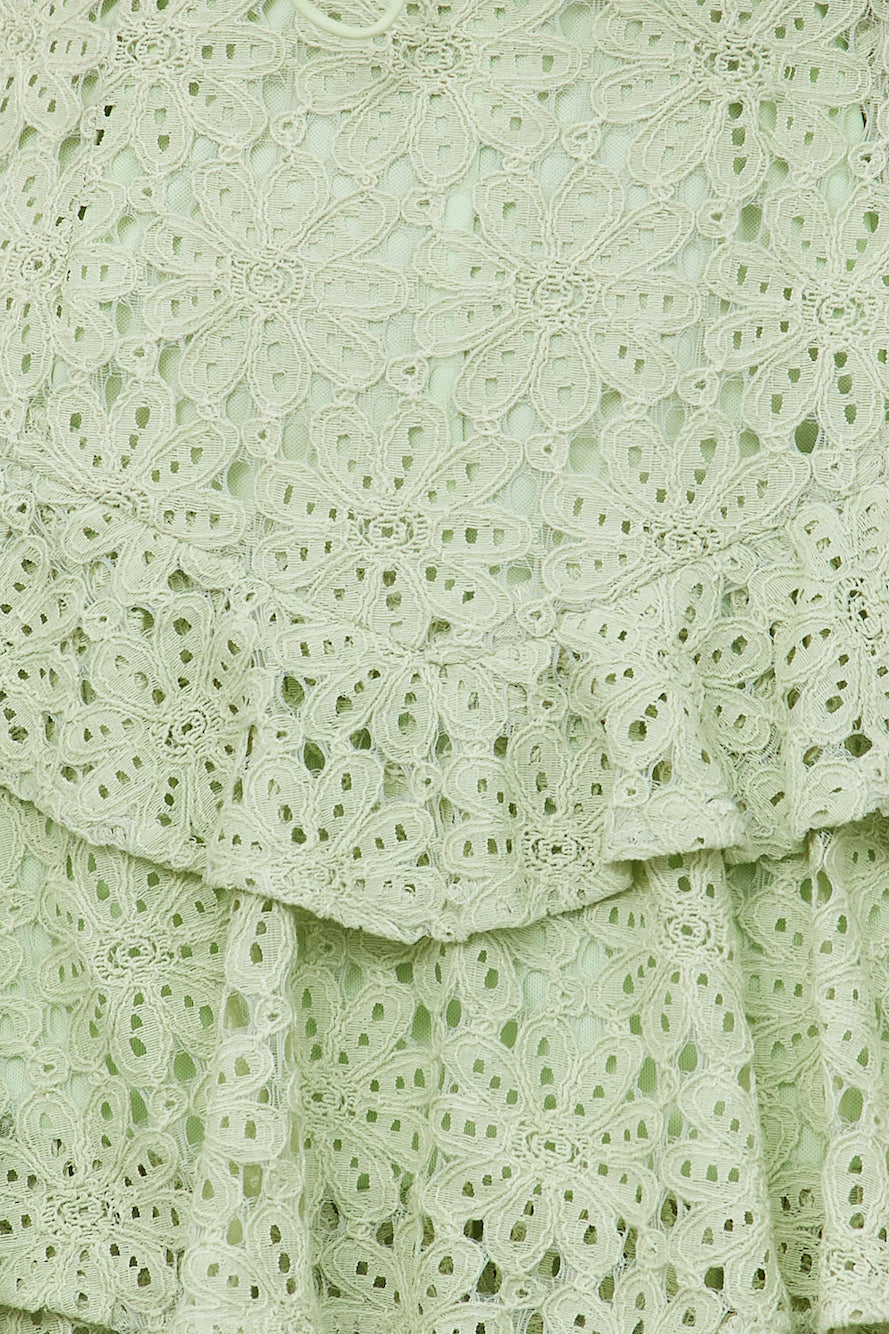 Sweetest Change Romper Green