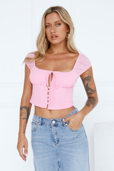 Sweetness Crop Top Pink