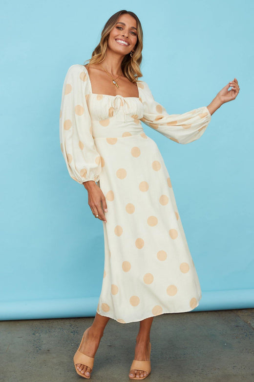 Middle Child Midi Dress Yellow | Hello Molly USA