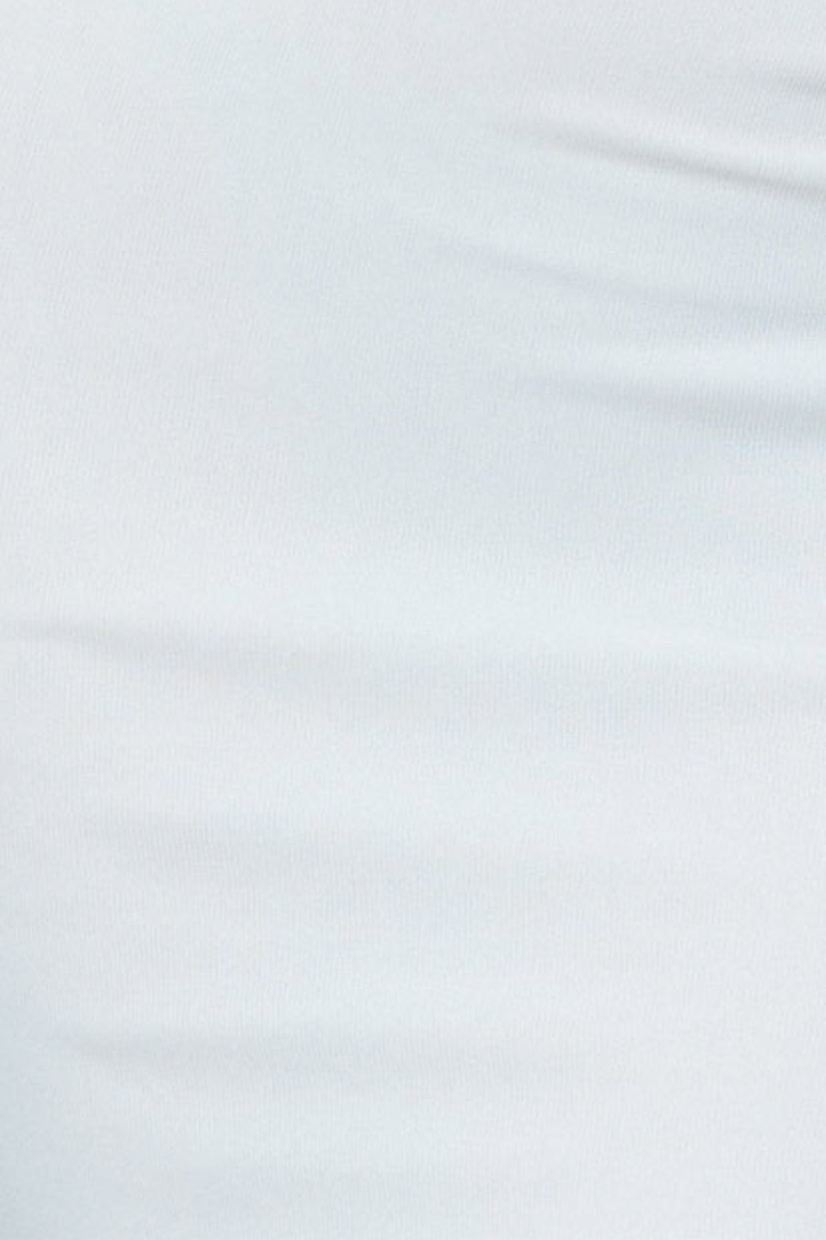 Peaking Shoulder Dress White
