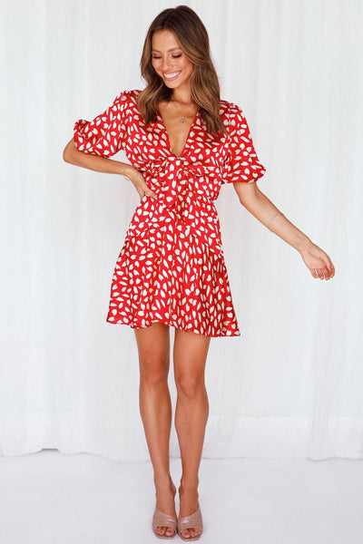 Dainty Dreams Dress Red | Hello Molly USA