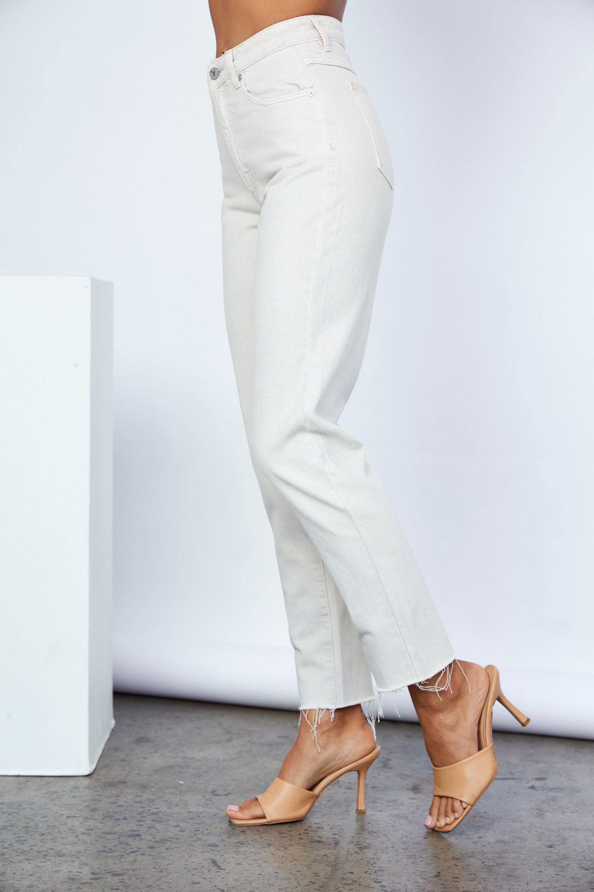 ABRAND A 94 High Slim Jeans Stone | Hello Molly USA