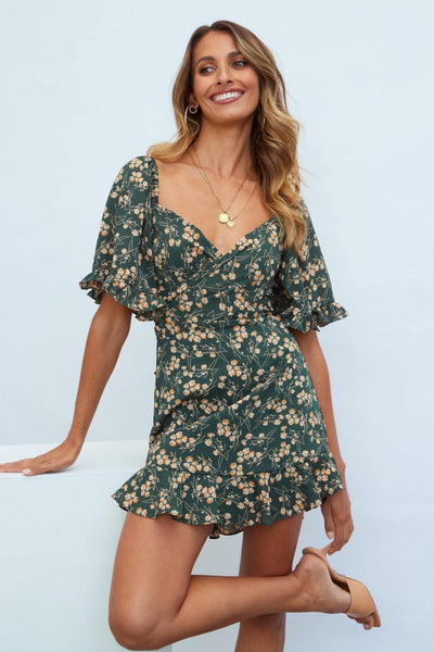 Wild Plans Dress Green | Hello Molly USA