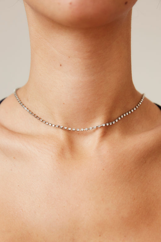 Fine Wine And Glam Necklace Silver