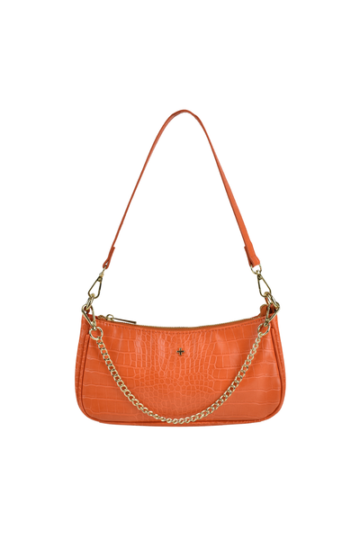 PETA AND JAIN Narah Shoulder Bag Orange Croc